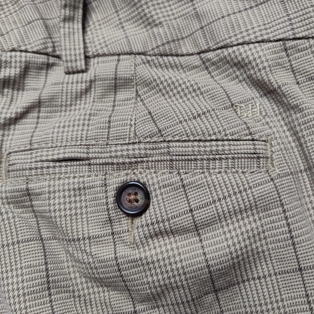 TOMMY‎ HILFIGER Women Size 4 Brown Plaid Cotton 13